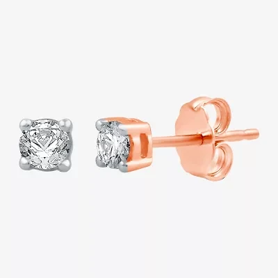 3/8 CT. T.W. Natural White Diamond 10K or 14K Gold Stud Earrings