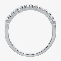 I Said Yes (H-I / I1) Womens 1/4 CT. T.W. Lab Grown White Diamond Sterling Silver Anniversary Wedding Band