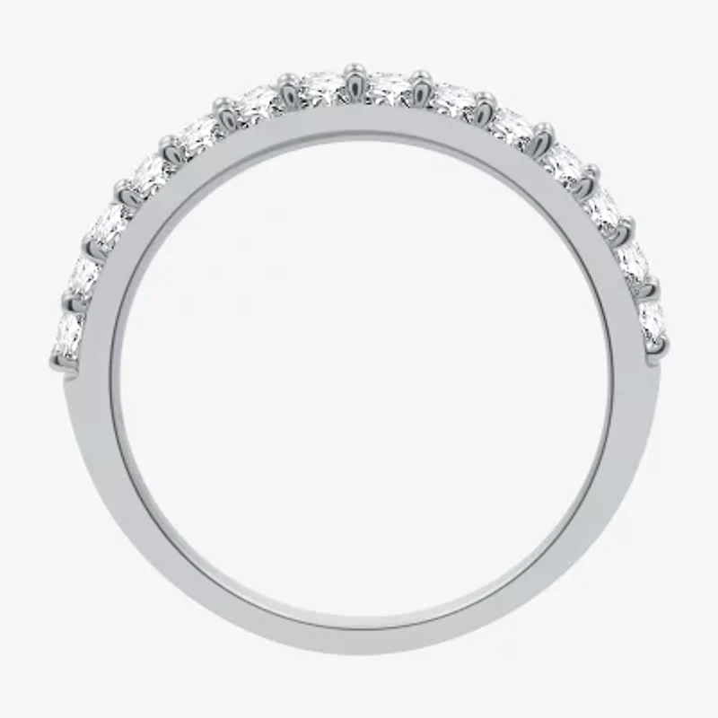 (H-I / I1) I Said Yes Womens 1 CT. T.W. Lab Grown White Diamond Sterling Silver or 14K Gold Over Silver Cushion Halo Bridal Set