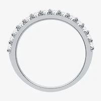 (H-I / I1) I Said Yes Womens 1 CT. T.W. Lab Grown White Diamond Sterling Silver or 14K Gold Over Silver Cushion Halo Bridal Set