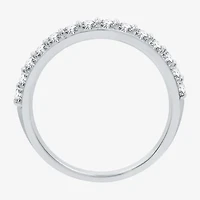 I Said Yes (H-I / I1) Womens 1 CT. T.W. Lab Grown White Diamond Sterling Silver Round Side Stone Halo Bridal Set