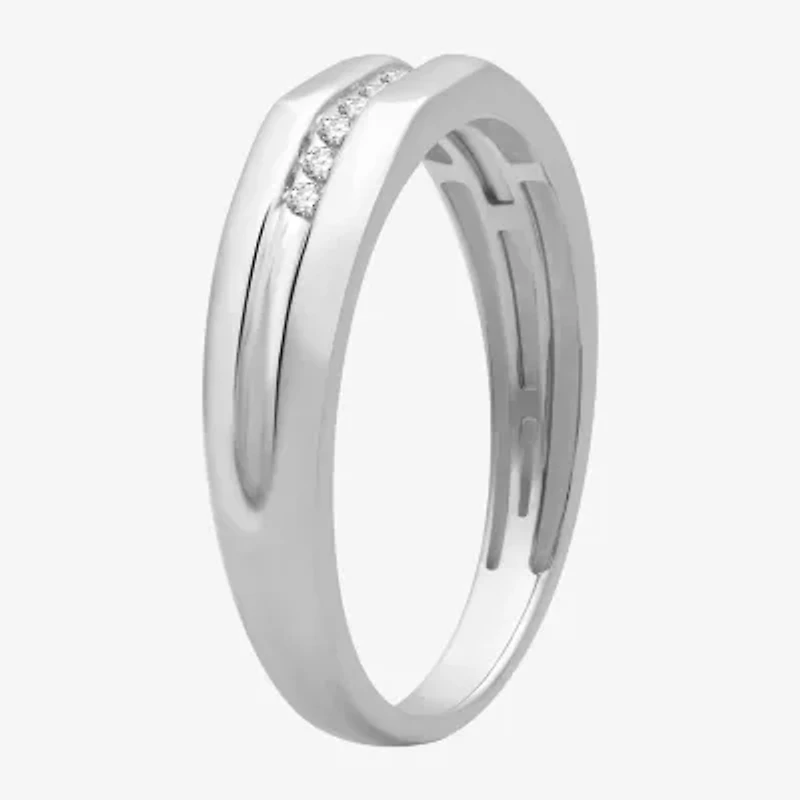 (H-I / I1) I Said Yes 1/10 CT. T.W. Lab Grown White Diamond Wedding Band