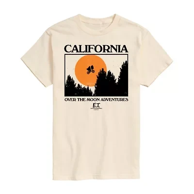 E.T. Mens Crew Neck Short Sleeve Regular Fit Graphic T-Shirt