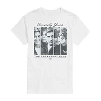 The Breakfast Club Mens Crew Neck Short Sleeve Regular Fit Graphic T-Shirt