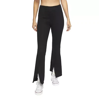 Forever 21 Faux Suede Flare Pant Womens Flare High Rise Juniors Drawstring Pant