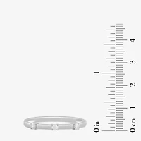 Womens Diamond Accent Lab Grown White 10K Gold Delicate Cocktail Ring
