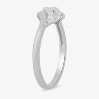 Womens 1/6 CT. T.W. Lab Grown White Diamond 10K Gold Cocktail Ring