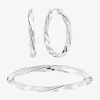 Womens Sterling Silver 2-pc. Jewelry Set