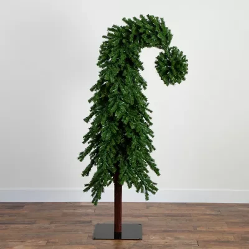 Nearly Natural Green Santa’S Hat Led Lights And Bendable Branches Foot Pre-Lit Fir Christmas Tree