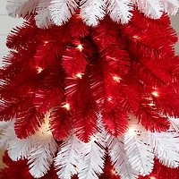 Nearly Natural Pre-Lit Artificial Peppermint 150 Microdot Led Lights 5 Foot Pre-Lit Fir Christmas Tree