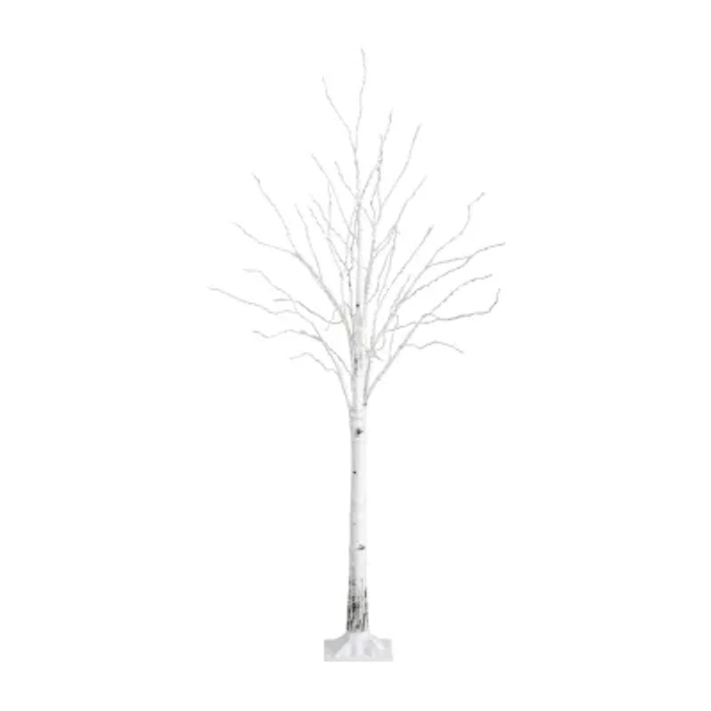 Nearly Natural 3ft Pre-Lit Artificial White Birch With 92 Warm White Led Lights 3 Foot Pre-Lit Birch Christmas Tree