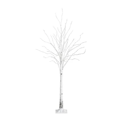 Nearly Natural 3ft Pre-Lit Artificial White Birch With 92 Warm White Led Lights 3 Foot Pre-Lit Birch Christmas Tree