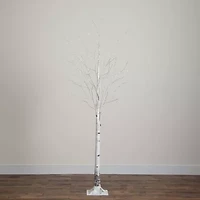 Nearly Natural 3ft Pre-Lit Artificial White Birch With 92 Warm White Led Lights 3 Foot Pre-Lit Birch Christmas Tree