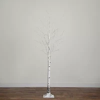Nearly Natural 3ft Pre-Lit Artificial White Birch With 92 Warm White Led Lights 3 Foot Pre-Lit Birch Christmas Tree