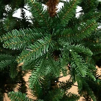 Nearly Natural Pre-Lit Artificial Idaho Mixed Fir 130 Warm White Led Lights 6 Foot Pre-Lit Fir Christmas Tree