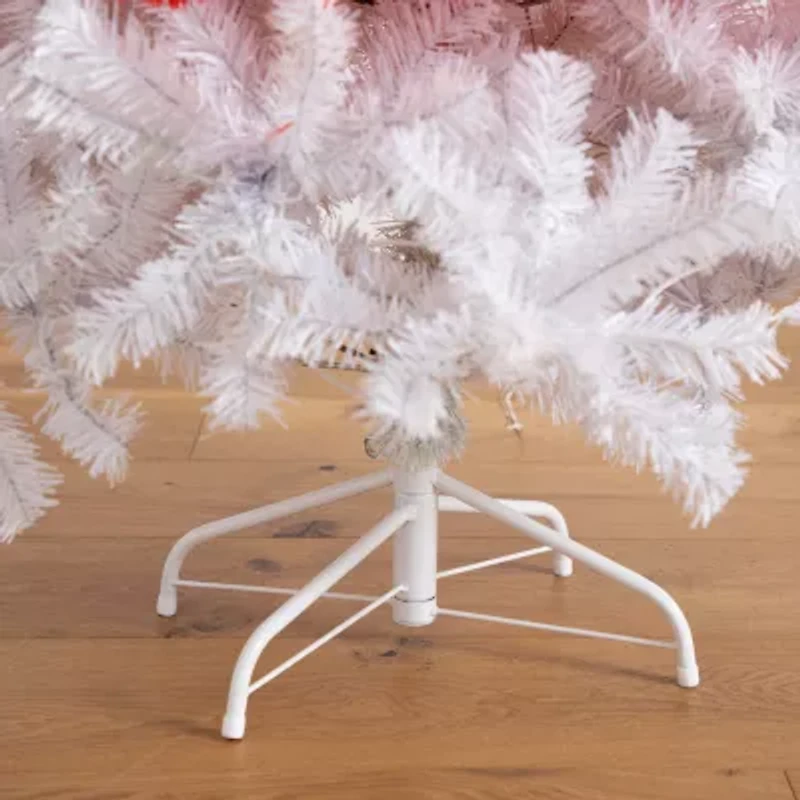 Nearly Natural 5ft Pre-Lit Artificial Holiday Red Santa’S Hat 300 Led Lights And 720 Tips 5 Foot Pre-Lit Fir Christmas Tree