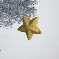 Nearly Natural Artificial Silver Tinsel Holiday Santa'S Hat With Star Topper 5 Foot Fir Christmas Tree