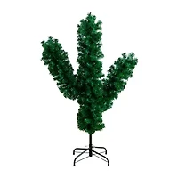 Nearly Natural 4ft Artificial Cactus 4 Foot Fir Christmas Tree