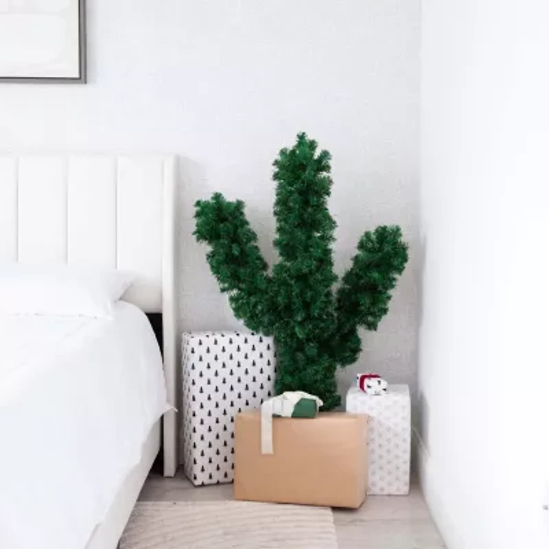 Nearly Natural 4ft Artificial Cactus 4 Foot Fir Christmas Tree