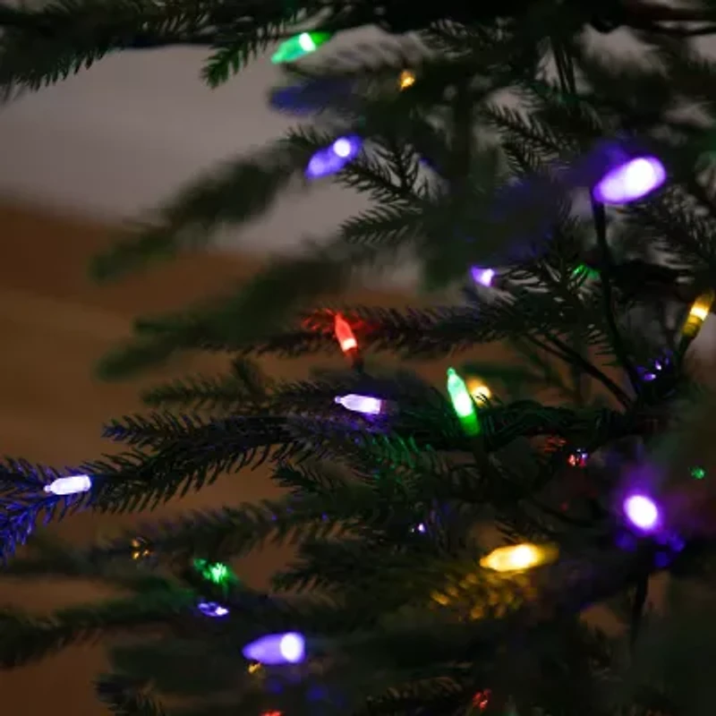 Nearly Natural Pre-Lit Artificial Natural Fresh Cut Fir With Instant Connect Technology And 230 Color Changing Led Dewdrop Lights 6 Foot Pre-Lit Fir Christmas Tree