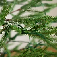 Nearly Natural Pre-Lit Artificial Natural Fresh Cut Fir With Instant Connect Technology And 230 Color Changing Led Dewdrop Lights 6 Foot Pre-Lit Fir Christmas Tree