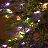 Nearly Natural Pre-Lit Artificial Natural Fresh Cut Fir With Instant Connect Technology And 230 Color Changing Led Dewdrop Lights 6 Foot Pre-Lit Fir Christmas Tree