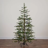Nearly Natural Pre-Lit Artificial Natural Fresh Cut Fir With Instant Connect Technology And 230 Color Changing Led Dewdrop Lights 6 Foot Pre-Lit Fir Christmas Tree