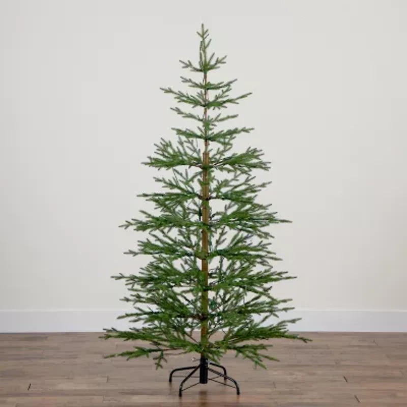 Nearly Natural Pre-Lit Artificial Natural Fresh Cut Fir With Instant Connect Technology And 230 Color Changing Led Dewdrop Lights 6 Foot Pre-Lit Fir Christmas Tree