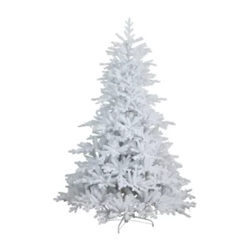 Nearly Natural 7ft Pre-Lit Artificial White California Spruce With 440 Color Changing Led Lights 7 Foot Pre-Lit Spruce Christmas Tree