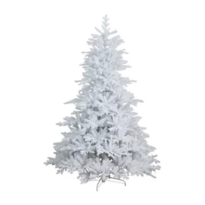 Nearly Natural 7ft Pre-Lit Artificial White California Spruce With 440 Color Changing Led Lights 7 Foot Pre-Lit Spruce Christmas Tree