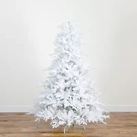 Nearly Natural 7ft Pre-Lit Artificial White California Spruce With 440 Color Changing Led Lights 7 Foot Pre-Lit Spruce Christmas Tree
