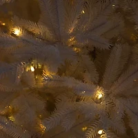 Nearly Natural 7ft Pre-Lit Artificial White California Spruce With 440 Color Changing Led Lights 7 Foot Pre-Lit Spruce Christmas Tree