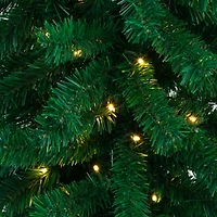 Nearly Natural Pre-Lit Artificial  Green Christmas Pine Archway With 650 Multifunction Warm White Led Lights 8 Foot Pre-Lit Multi-Function Lights Pine Christmas Tree