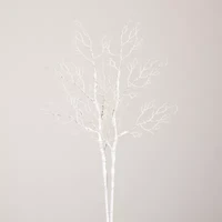 Nearly Natural 35in Pre-Lit Artificial White Birch Branches With 80 Warm White Led Lights 2-pc. Pick