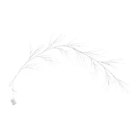 Nearly Natural Pre-Lit Artificial White Birch Garland With 48 Warm White Led Lights Christmas Indoor Garland