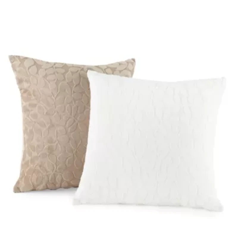 Regal Home Cut Leaf Square Throw Pillow