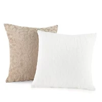 Regal Home Cut Leaf Square Throw Pillow