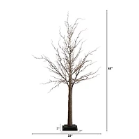 Nearly Natural 4ft Pre-Lit Artificial Twig With 240 Warm White Led Lights 4 Foot Pre-Lit Christmas Tree