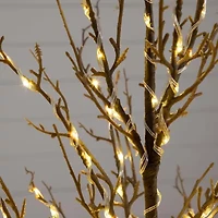 Nearly Natural 4ft Pre-Lit Artificial Twig With 240 Warm White Led Lights 4 Foot Pre-Lit Christmas Tree