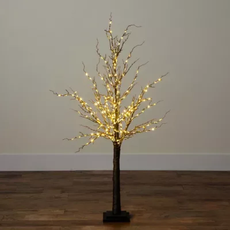 Nearly Natural 4ft Pre-Lit Artificial Twig With 240 Warm White Led Lights 4 Foot Pre-Lit Christmas Tree