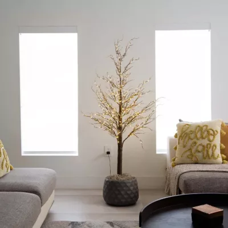 Nearly Natural 5ft Pre-Lit Artificial Twig With 360 Warm White Led Lights 5 Foot Pre-Lit Christmas Tree