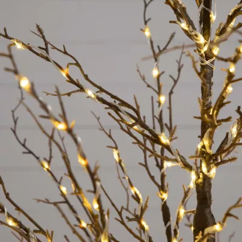 Nearly Natural 5ft Pre-Lit Artificial Twig With 360 Warm White Led Lights 5 Foot Pre-Lit Christmas Tree