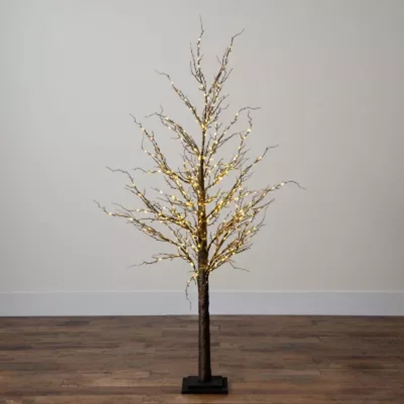 Nearly Natural 5ft Pre-Lit Artificial Twig With 360 Warm White Led Lights 5 Foot Pre-Lit Christmas Tree