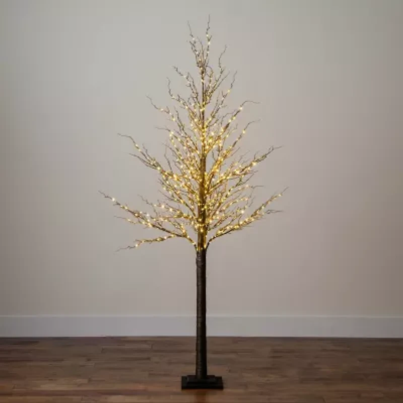 Nearly Natural 6ft Pre-Lit Artificial Twig With 480 Warm White Led Lights 6 Foot Pre-Lit Christmas Tree