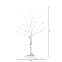 Nearly Natural 2ft Pre-Lit With 60 Warm White Led Lights Christmas Tree