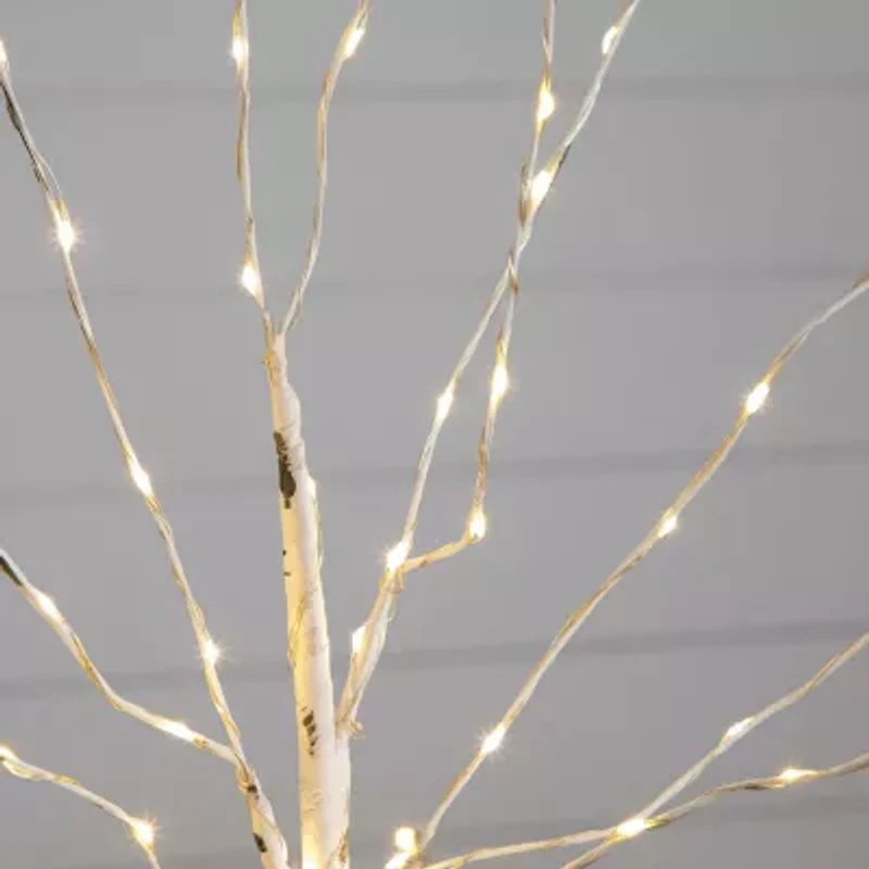 Nearly Natural 2ft Pre-Lit With 60 Warm White Led Lights Christmas Tree