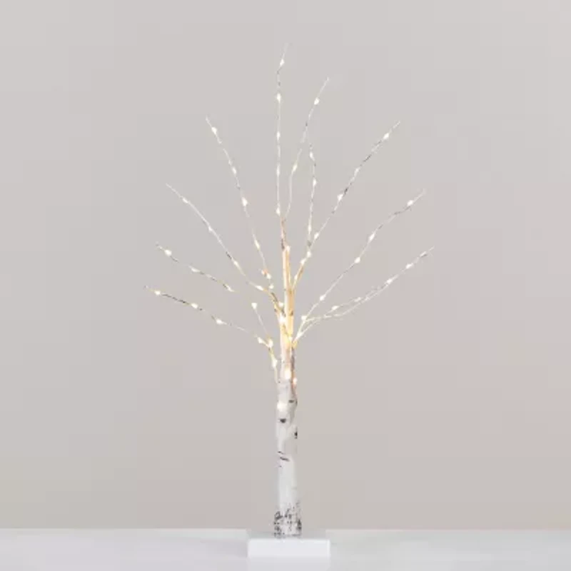 Nearly Natural 2ft Pre-Lit With 60 Warm White Led Lights Christmas Tree