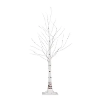 Nearly Natural 3ft Pre-Lit Artificial White Birch With 120 Warm White Led Lights 3 Foot Pre-Lit Birch Christmas Tree