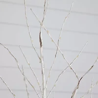 Nearly Natural 3ft Pre-Lit Artificial White Birch With 120 Warm White Led Lights 3 Foot Pre-Lit Birch Christmas Tree