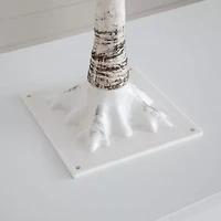 Nearly Natural 3ft Pre-Lit Artificial White Birch With 120 Warm White Led Lights 3 Foot Pre-Lit Birch Christmas Tree